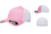 Flexfit Fitted Mesh Cap FF6511 Pink White Flexfit Fitted Mesh Cap FF6511 Pink White