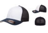 Flexfit Fitted Mesh Cap FF6511 White Navy Flexfit Fitted Mesh Cap FF6511 White Navy