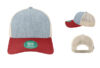 Legacy Mid Pro Trucker Cap MPS - Color: Melange Light Blue/ Cardinal/ Stone Legacy Mid Pro Trucker Cap MPS Melange Light Blue Cardinal Stone
