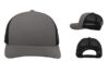 Pacific Headwear 5Panel Trucker Cap 105c - Color: Graphite/Black Pacific Headwear 5Panel Trucker Cap 105c Graphite:Black