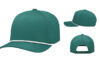 Pacific Headwear Weekender Perforated Snapback P424 - Color: Dark Teal/White Sport Team Moisture Wicking hat for embroidery