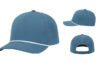 Pacific Headwear Weekender Perforated Snapback P424 - Color: Ocean Blue/White Pacific Headwear P424 Golf Hat Angles for Company Merch
