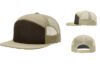 Richardson R168 7 Panel Trucker - Color: Brown/Khaki Richardson R168 7 Panel Trucker Brown Khaki