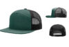 Richardson R168 7 Panel Trucker - Color: Dark Green/Black Richardson R168 7 Panel Trucker Dark Green Black