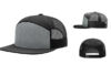Richardson R168 7 Panel Trucker - Color: Heather Grey/Black Richardson R168 7 Panel Trucker Heather Grey Black