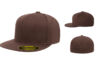Flexfit 6210FF Fitted Flat Bill Cap - Color: Brown Flexfit 6210FF 210 Brown