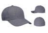 Flexfit FF180 Delta Seamless Fitted Cap - Color: Melange Blue Flexfit FF180 Delta Seamless Fitted Cap Melange Blue
