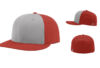 Richardson PTS30 Perforated R Flex Fitted Cap Alternate Grey Red