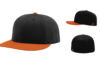 Richardson PTS30 Perforated R Flex Fitted Cap Combination Black Orange Richardson PTS30 Perforated R Flex Fitted Cap Combination Black Orange