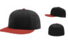 Richardson PTS30 Perforated R Flex Fitted Cap Combination Black Red Richardson PTS30 Perforated R Flex Fitted Cap Combination Black Red