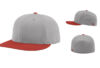 Richardson PTS30 Perforated R Flex Fitted Cap Combination Grey Red Richardson PTS30 Perforated R Flex Fitted Cap Combination Grey Red