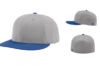 Richardson PTS30 Perforated R Flex Fitted Cap Combination Grey Royal Richardson PTS30 Perforated R Flex Fitted Cap Combination Grey Royal