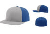 Richardson PTS30 Perforated R Flex Fitted Cap Split Grey Royal Richardson PTS30 Perforated R Flex Fitted Cap Split Grey Royal
