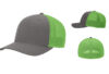 Richardson R110 R FLEX Fitted Trucker - Color: Charcoal/Neon Green Richardson R110 R FLEX Fitted Trucker Charcoal:Neon Green