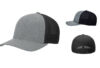 Richardson R110 R FLEX Fitted Trucker - Color: Heather Grey/Black Richardson R110 R FLEX Fitted Trucker Heather Grey:Black