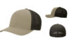 Richardson R110 R FLEX Fitted Trucker - Color: Khaki/Coffee Richardson R110 R FLEX Fitted Trucker Khaki:Coffee