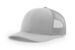 Richardson 112 trucker hat in solid light grey – blank cap ideal for custom embroidery, patches, or wholesale branding
