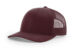 Richardson 112 trucker hat in solid maroon – blank cap for custom logo embroidery or branded patches
