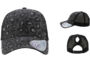 Infinity Her Womens Ponytail Trucker Black Leopard Black. Custom hats for women