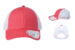 Infinity Her Womens Ponytail Trucker Coral White front and sides