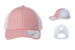 Infinity Her Womens Ponytail Trucker Dusty Rose White front and sides