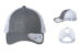 Infinity Her Womens Ponytail Trucker HEather Grey White front and sides