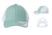 Infinity Her Womens Ponytail Trucker Seafoam White front and sides