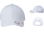 Infinity Her Womens Ponytail Trucker White White. Company logo women's hats.