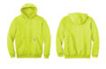CTK121 Carhartt Midweight Hooded Sweatshirt - Brite Lime
