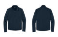 Eddie Bauer EB2360 Smooth Mid Layer Fleece 1:2 Zip River Blue Navy