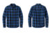 Eddie Bauer EB610 Long Sleeve Favorite Flannel Plaid Shirt Cobalt Tartan
