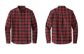 Eddie Bauer EB610 Long Sleeve Favorite Flannel Plaid Shirt Red Highland Plaid