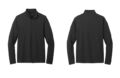 Port Authority K112 Dry Zone UV Micro Mesh 1/4 Zip - Deep Black