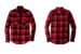 Port Authority W668 Plaid Flannel Shirt Engine Red Black