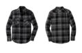 Port Authority W668 Plaid Flannel Shirt Grey Black