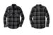 Port Authority W668 Plaid Flannel Shirt Grey Black