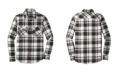 Port Authority W668 Plaid Flannel Shirt Snow White Black