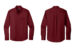 Port Authority W808 Long Sleeve Twill Shirt Burgundy