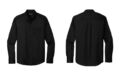 Port Authority W808 Long Sleeve Twill Shirt Deep Black