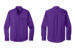 Port Authority W808 Long Sleeve Twill Shirt Purple