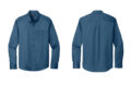 Port Authority W808 Long Sleeve Twill Shirt Regatta Blue