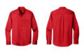 Port Authority W808 Long Sleeve Twill Shirt Rich Red