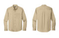 Port Authority W808 Long Sleeve Twill Shirt Wheat