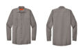 SP14 Red Kap Long Sleeve Industrial Work Shirt Grey