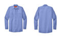 SP14 Red Kap Long Sleeve Industrial Work Shirt Light Blue