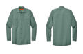 SP14 Red Kap Long Sleeve Industrial Work Shirt Light Green