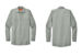 SP14 Red Kap Long Sleeve Industrial Work Shirt Light Grey