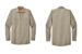 SP14 Red Kap Long Sleeve Industrial Work Shirt Light Tan