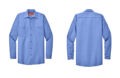 SP14 Red Kap Long Sleeve Industrial Work Shirt Petrol Blue