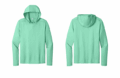 ST420LSH Sport Tek Long Sleeve Hoodie Bright Seafoam